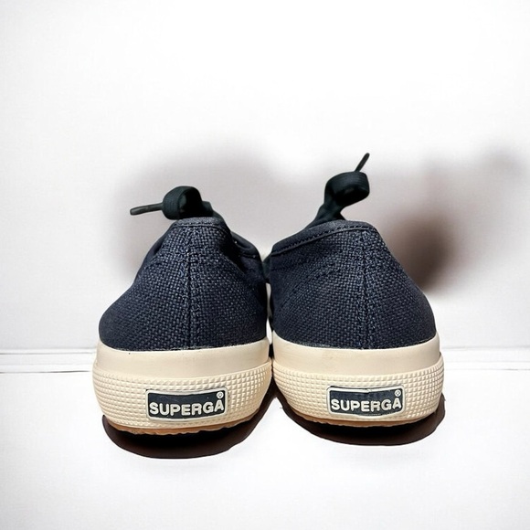🌻NEW NWOT SUPERGA 2750 Cotu Navy Classic Sneakers | Size 39.5 or US 8.5 - Picture 3 of 12